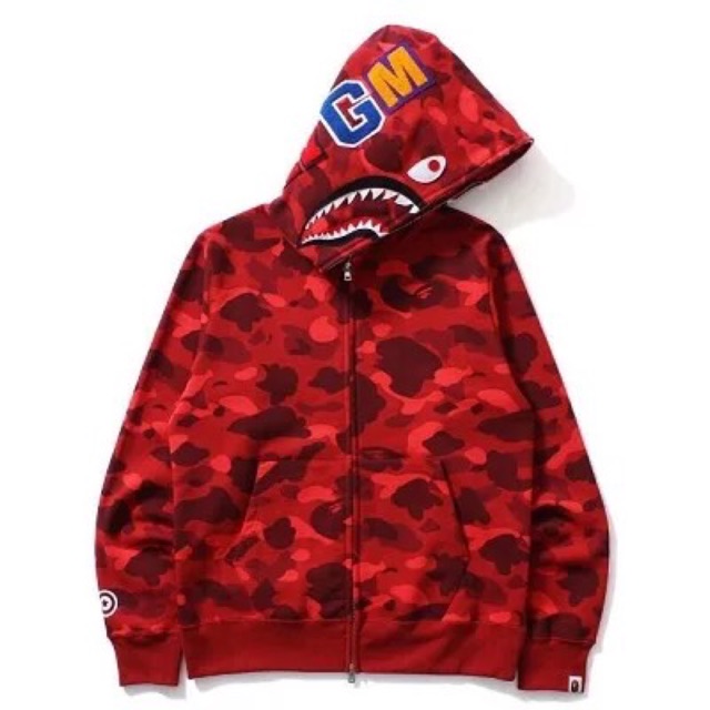 bape shark red