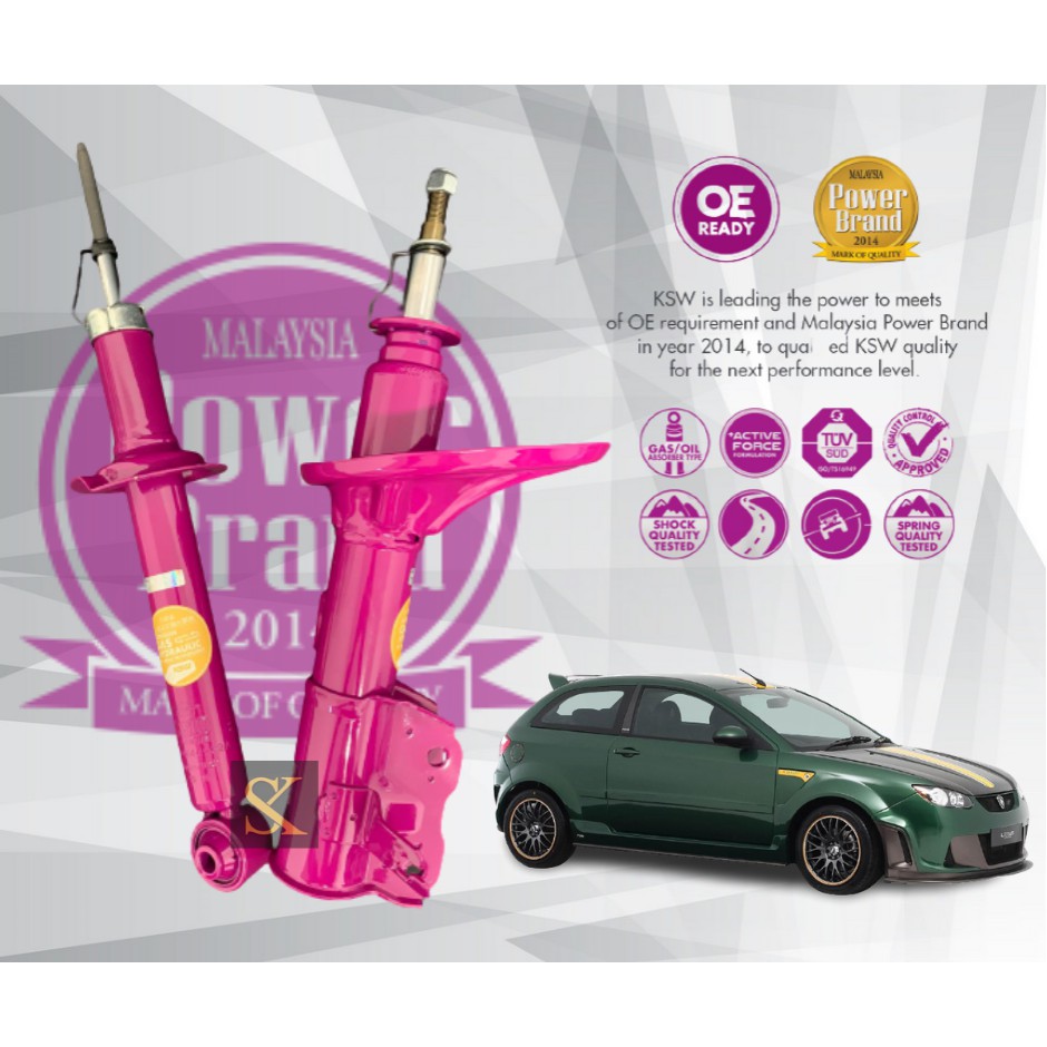 Proton Satria Neo 2006 2010 Ksw Shock Absorber Gas Purple Front And Rear Shopee Malaysia