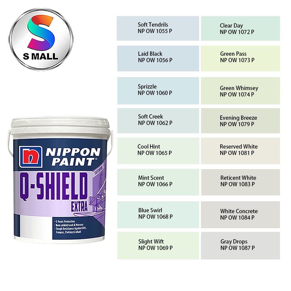 (10551087) 20L Nippon Paint Exterior QShield Extra Timeless Off