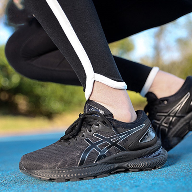 black on black asics