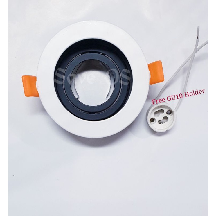 2602WH RECESSED ROUND DIE CAST ALUMINIUM EYE BALL FITTING ONLY Shopee