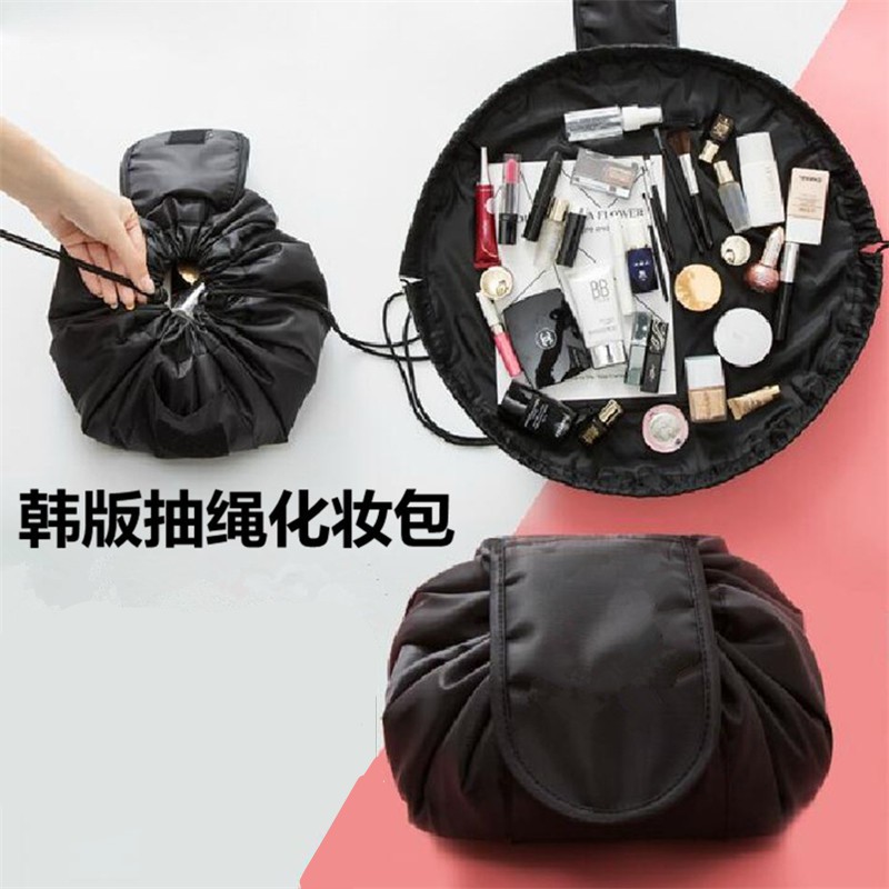 drawstring makeup organizer and travel bag