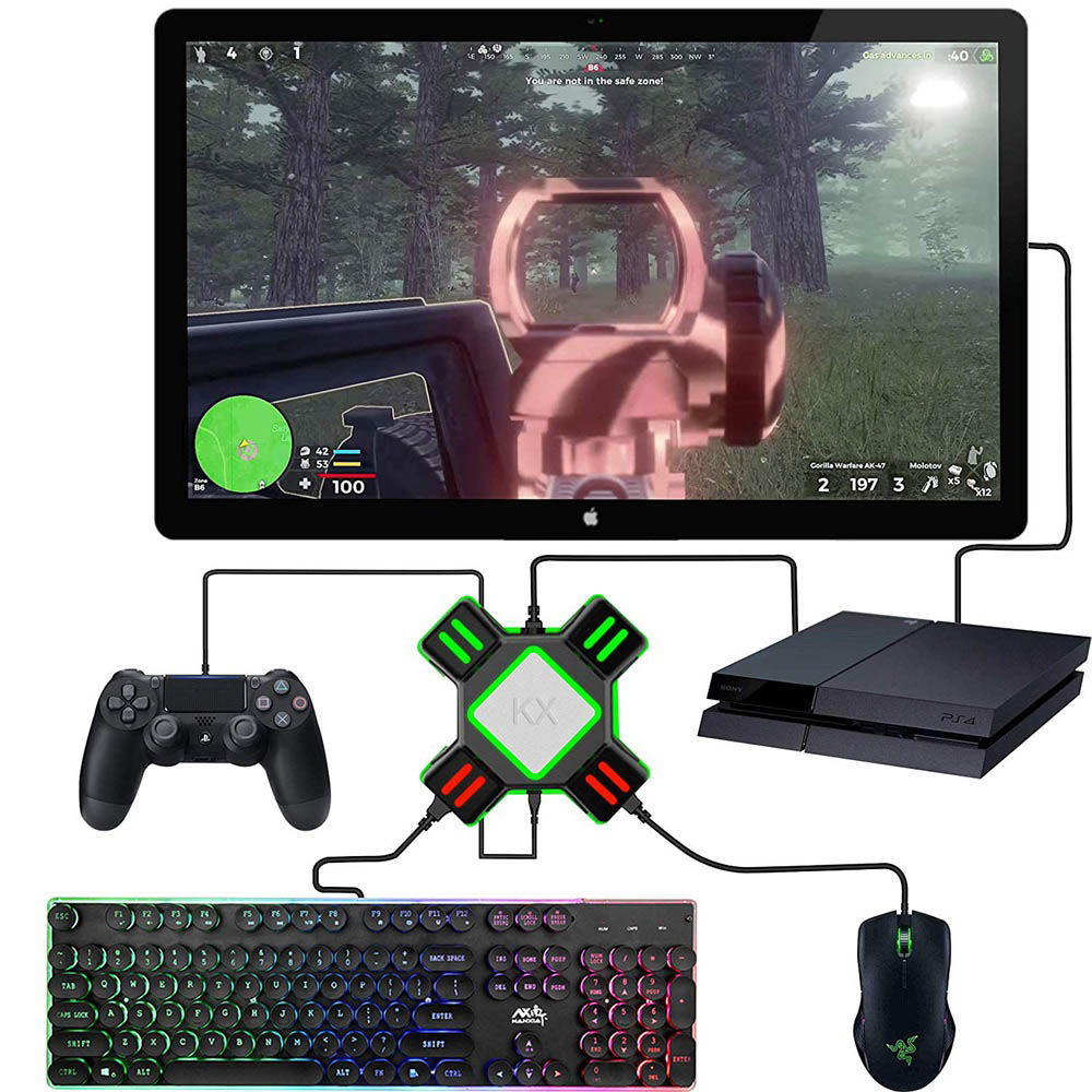 Kx Conversion Box Switch X Box Ps4 Ps3 Game Handle Keyboard And Mouse Adapte Applicable To Fps Tps Rpg Rts Games Shopee Malaysia