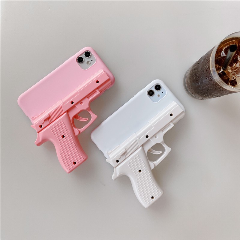 Luxury 3d Interesting Gun Phone Cases For Iphone 13 13pro 12pro 12 11 Pro Max Xs Max Xr 7 8 Plus Soft Silicone Pistol Toy Phone Back Cover Shopee Malaysia