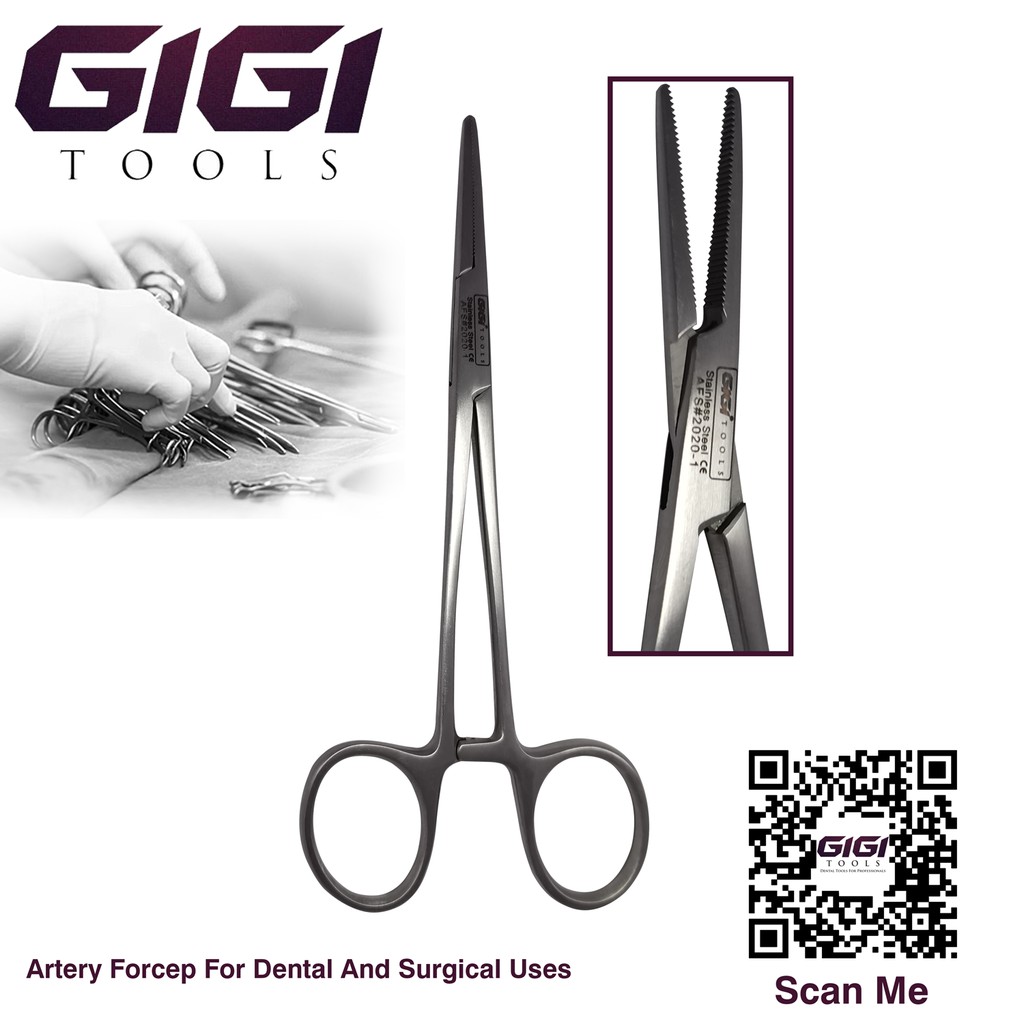 Gigi Tools Mosquito Artery Forceps 5.5" straight Dental surgical use, Passed All Health Standards