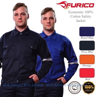 FURICO 100% Cotton Safety Jacket