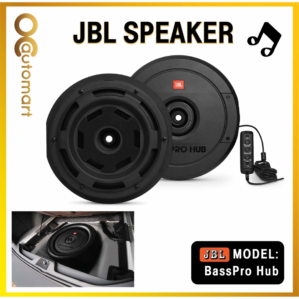 JBL BassPro Hub 11" Spare Tire Subwoofer w/ Enclosure and BuiltIn