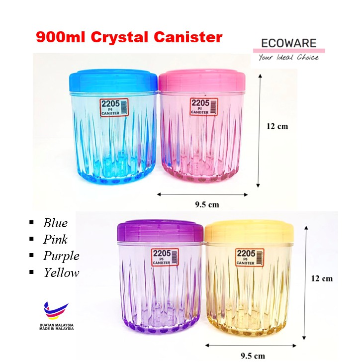 Bekas Kuih Raya/ Raya Cookies Container / Raya Crystal Canister 2205 900ml