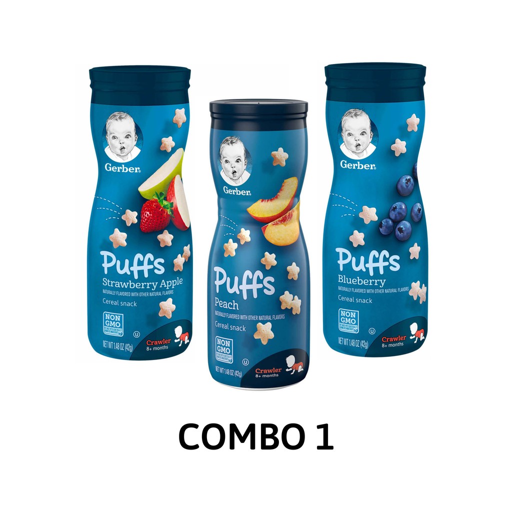 Gerber Puffs Cereal Snack combo Shopee Malaysia