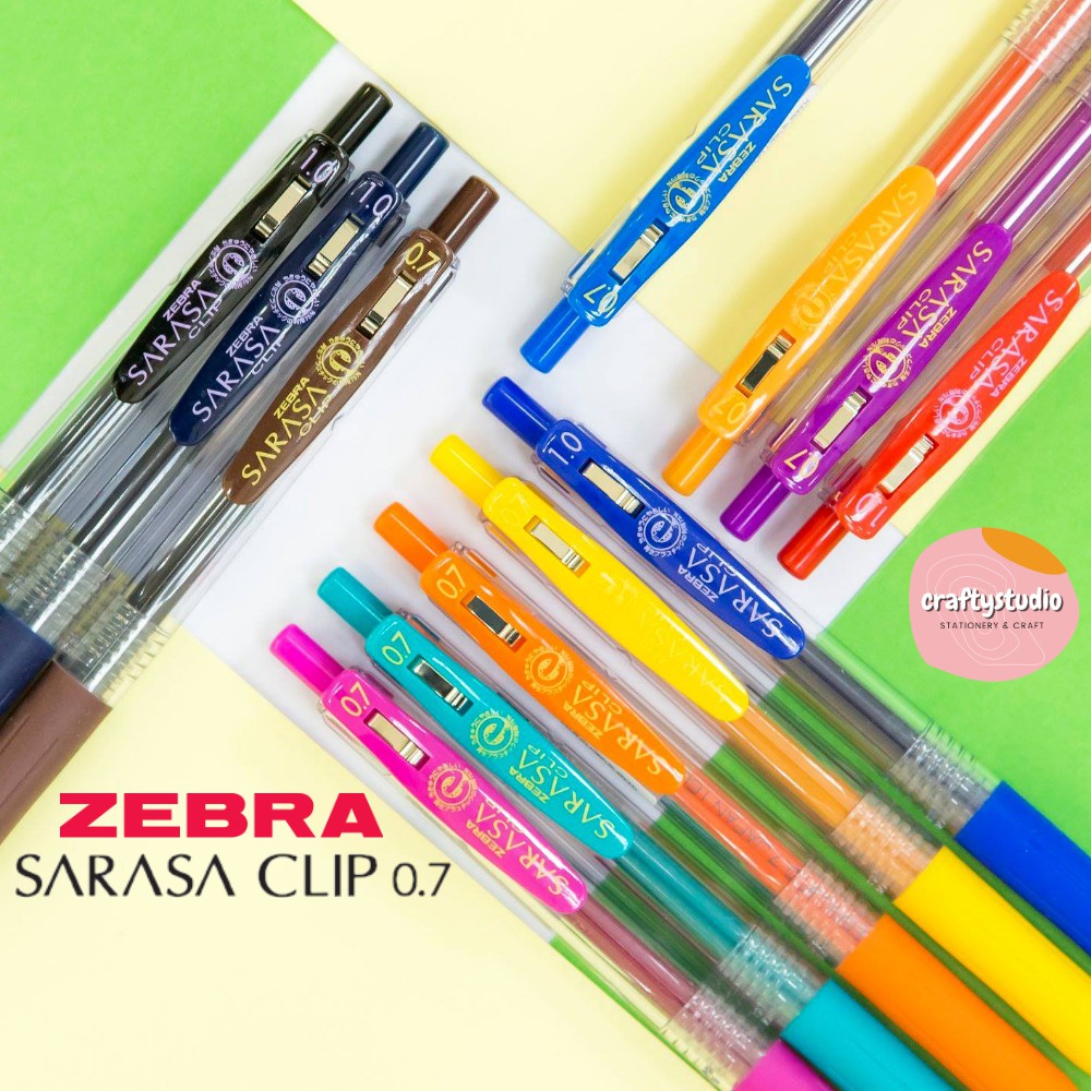 0.7mm Zebra Sarasa Clip Pen (JJB15), Gel Pen