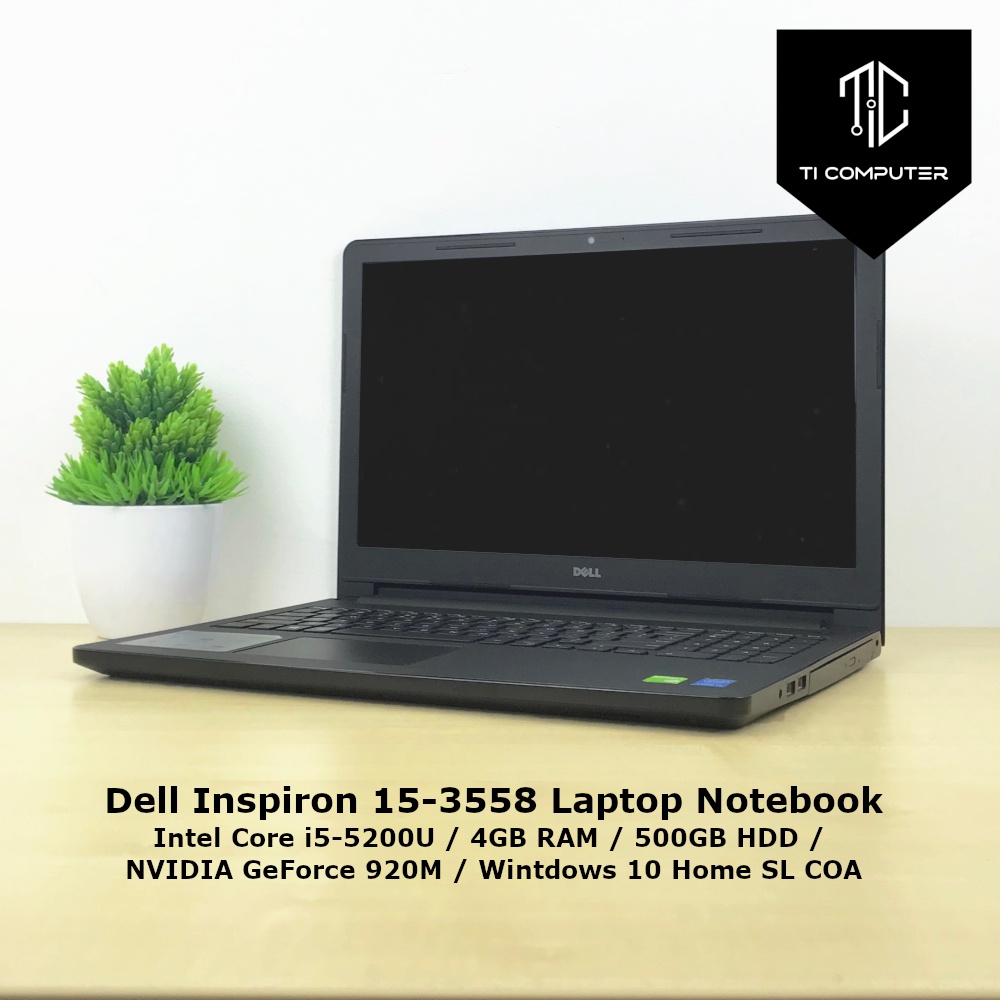 Dell Inspiron 15-3558 Intel Core i5-5200U 4GB RAM 500GB HDD NVIDIA GeForce 920M Laptop Refurbished Notebook