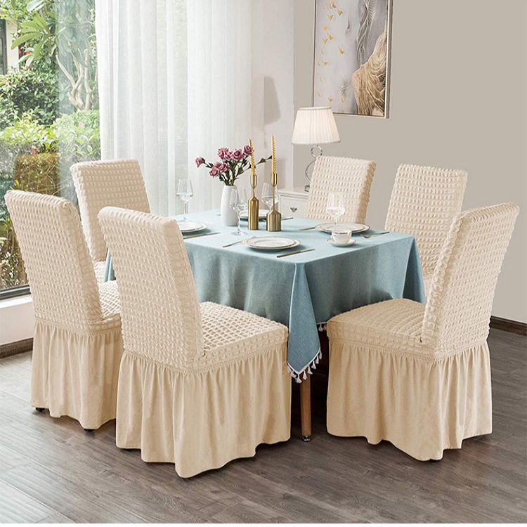 [Chair Cover] Thickened Elastic Dining Chair Cover Cloth Universal All