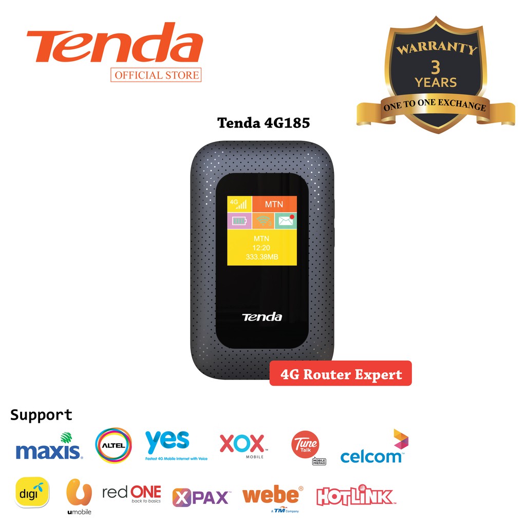 Tenda 4G185 Mobile Router- Hotspot Portable Router ...