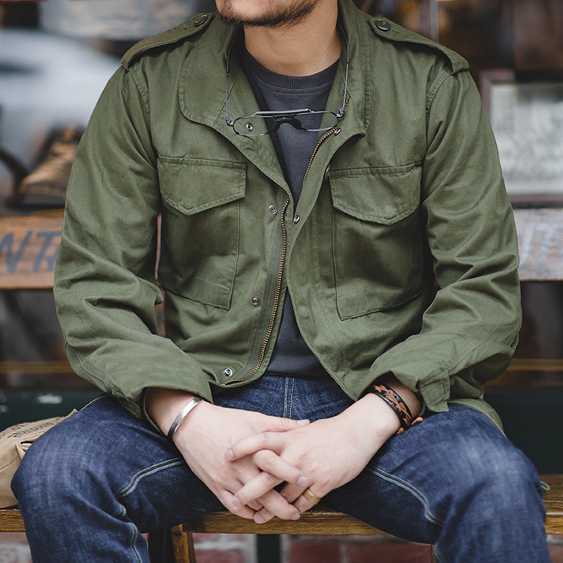 Free Shipping Madden Tooling Military Retro M65 Field Jacket Ami Kaji Classic Replica Multi-pocket Tooling Jacket Male