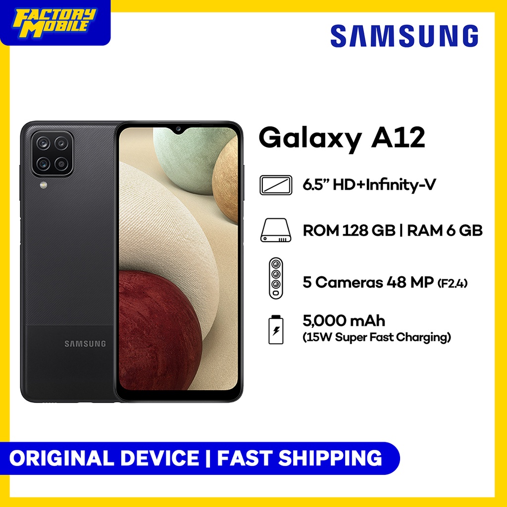 Samsung Galaxy A12 6GB ram 128GB rom 5,000mAh Long Lasting Battery with ...