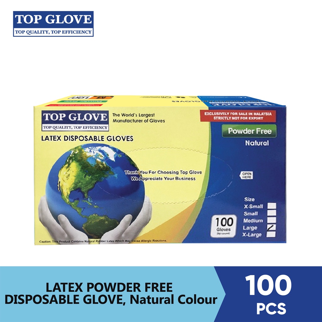 top glove powder free latex gloves