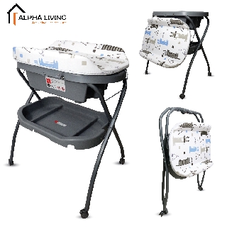 Baby Diaper Changing Platform with Baby Tub, Changing Pad ...