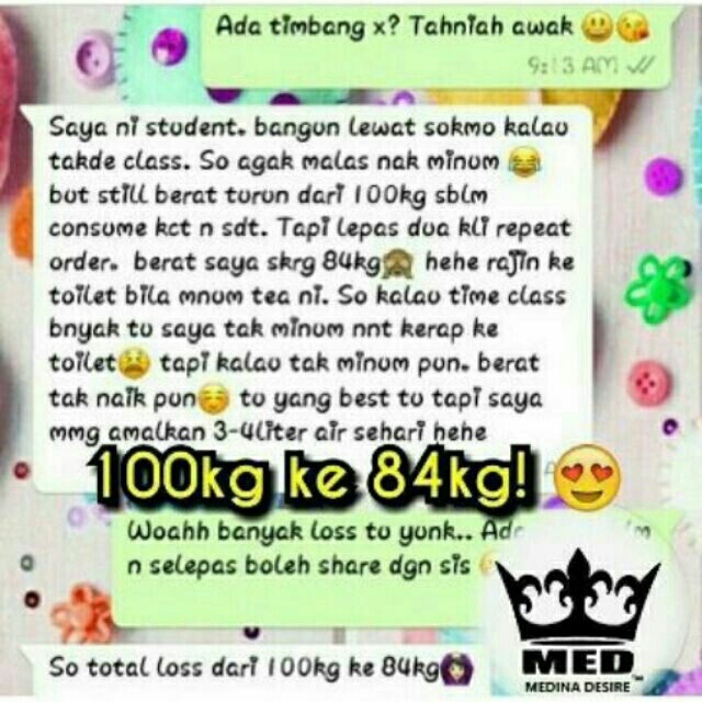 MEDINA DESIRE TEH KURUH