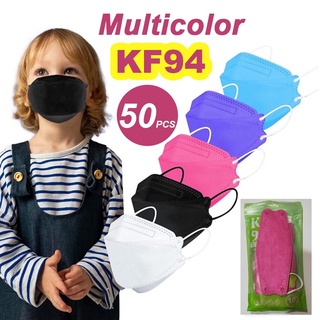 50PCS KF94 Premium Quality Face Mask Korean Fashion Mas Topeng KF94 kanak-kanak 口罩  8Colors for kids