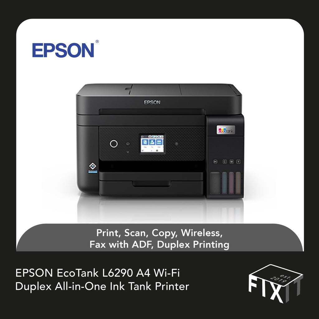 EPSON ECOTANK L6290 (WIRELESS) DUPLEX AIO INK TANK PRINTER | Shopee ...