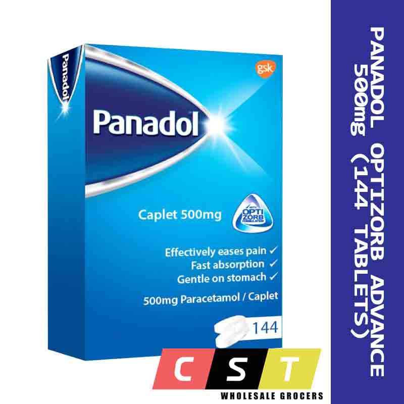 Panadol Optizorb Advance 500mg Paracetamol 144 Tablets Box Shopee Malaysia