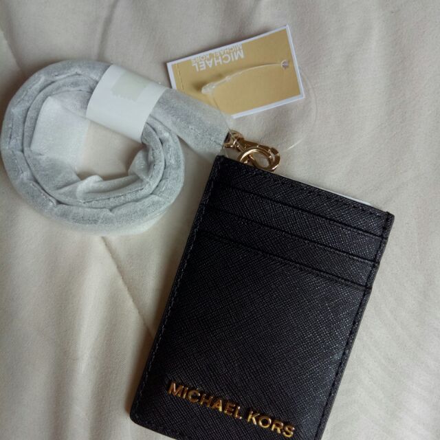 michael kors lanyard id holder