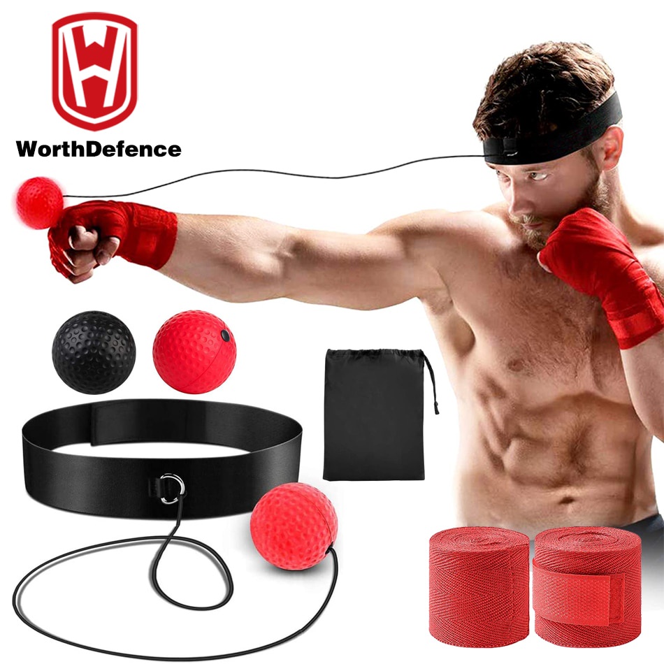 Reliable Purpose Worthdefence Kick Boxing Reflex Ball Head Band Fighting Speed Training Punch Balls Muay Tai MMA Exer... - Image 4