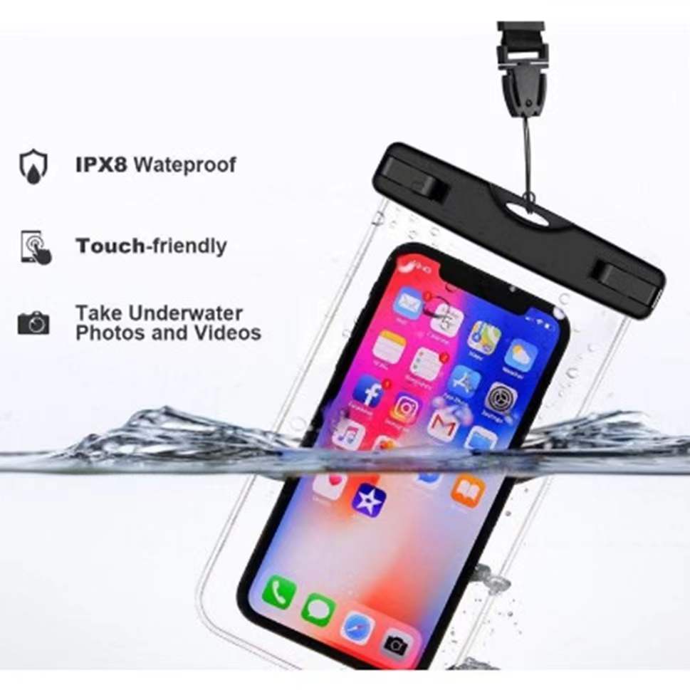 Universal PVC Waterproof Phone Case Bag Pouch Holder Pouch Cover Float Seaside Swimming Dust Dirt Proof