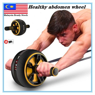 🔥Ship From KL🔥Sports Abdominal Wheel Home Fitness Equipment锻炼腹肌快速入门神器减肥瘦肚子练腹肌滚轮家用健身器材