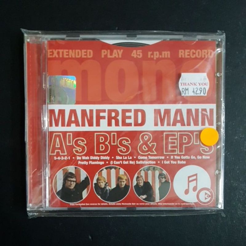 Manfred Mann A S B S And Ep S Cd Shopee Malaysia