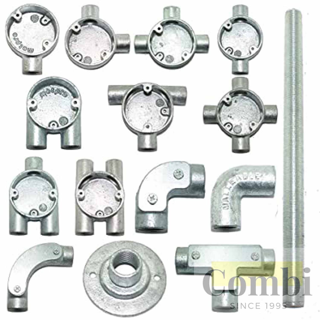 25MM 1" NMC GI CONDUIT BOX FITTING END / ANGLE / THOUGH / TEE / CROSS