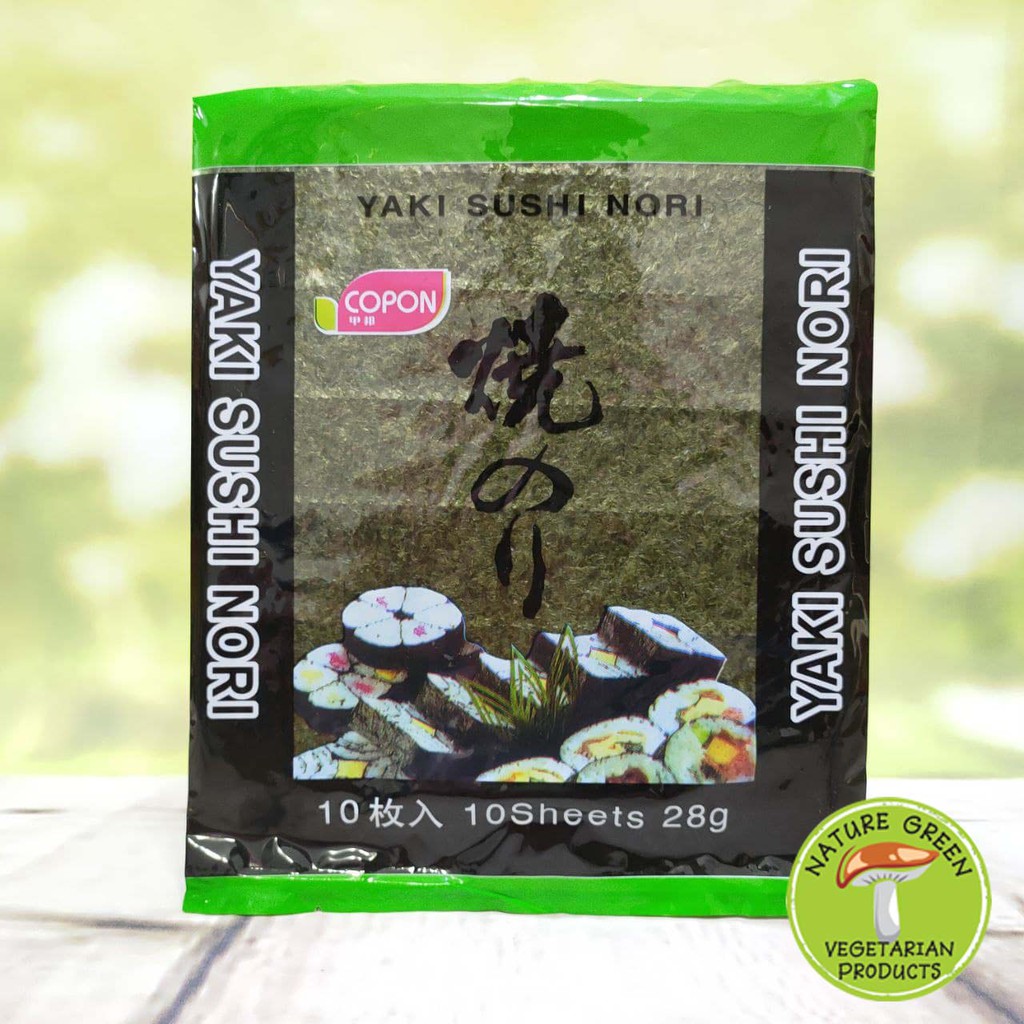Roasted Seaweed Yaki Sushi Nori Vegetarian Food 10sheets ...