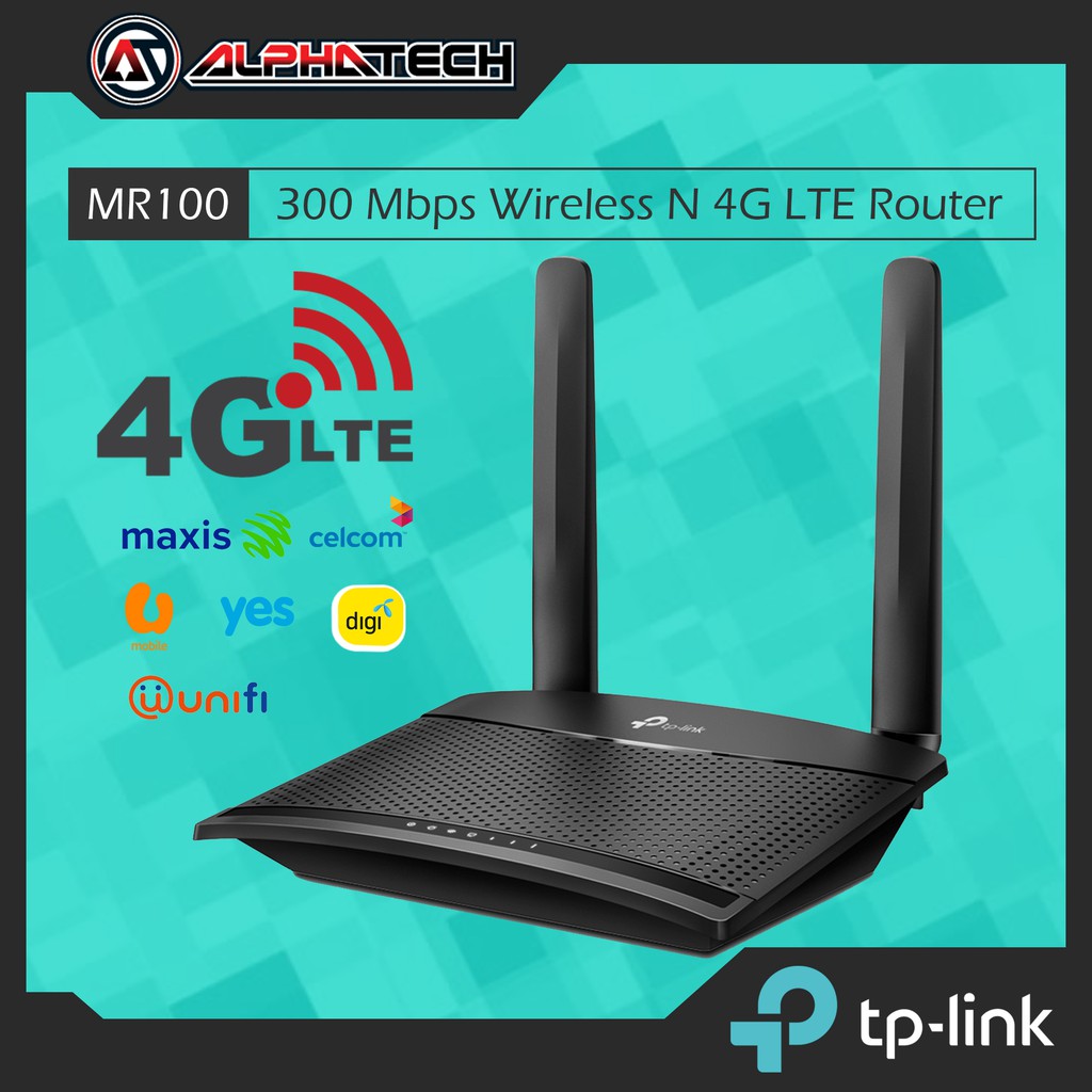 Tp Link Tl Mr100 300 Mbps Wireless N 4g Lte Router Shopee Malaysia