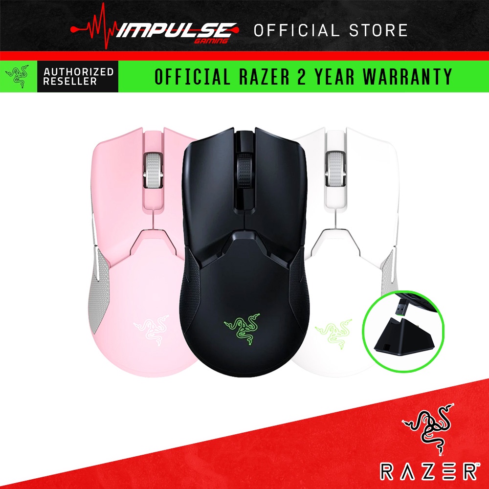 Razer Gaming Wireless Mouse Razer Viper Ultimate With Charging Dock Black Quartz White Shopee Malaysia