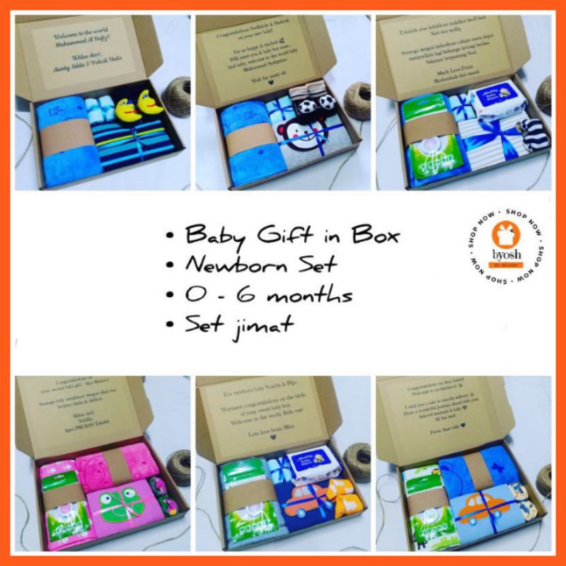 Baby Gift Box / Newborn Set / Hadiah Baby Shopee Malaysia