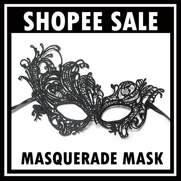 Masquerade Mask Ratu Crystal Topeng Muka Black Lace Mask Party
