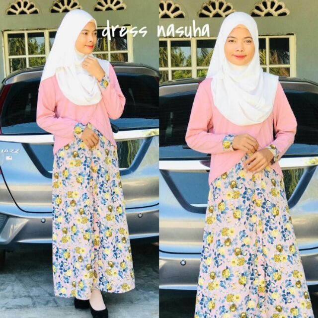 dress dengan cardigan