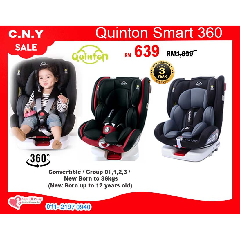quinton 360 car seat