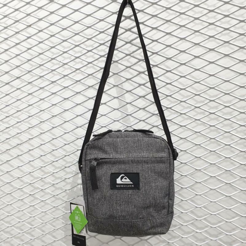 Quiksilver Sling Bag Original Simple Gray Logo Shopee Malaysia