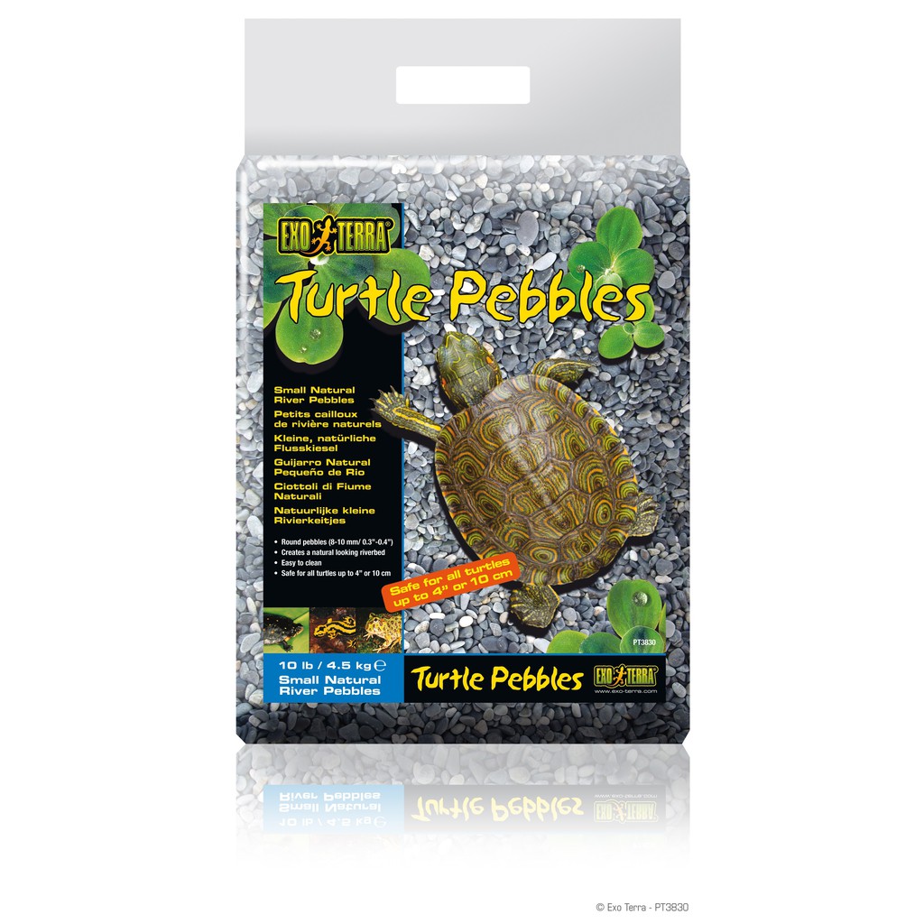 TURTLE PEBBLES NATURAL RIVER PEBBLES Exo Terra Reptile Turtle Gravel