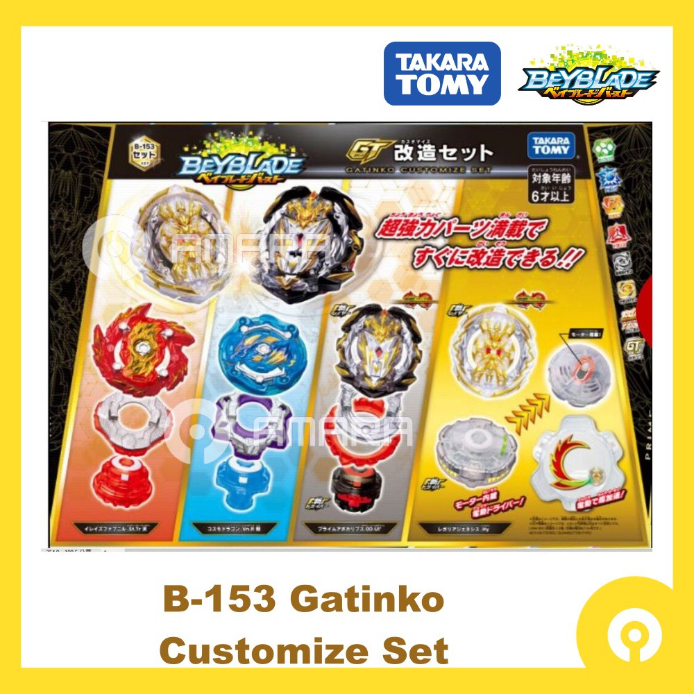 Original Takara Tomy Beyblade Burst B-153 Gatinko Customize Mainan ...