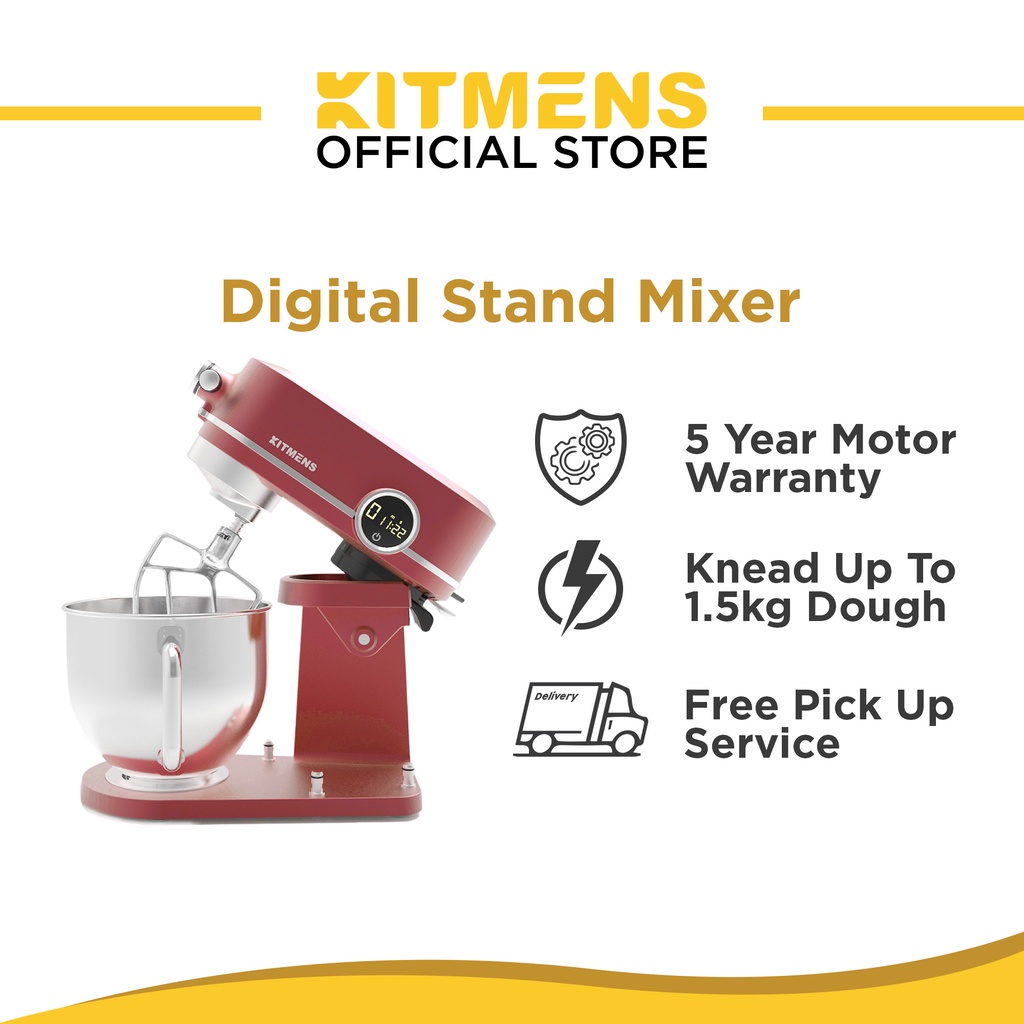 Kitmens KM-B5 Stand Mixer Dough Mixer Heavy Duty Mixer 5.2L Mixer Cake Mixer Kek Kitchen Mixer Stand Pengadun Doh 厨师机