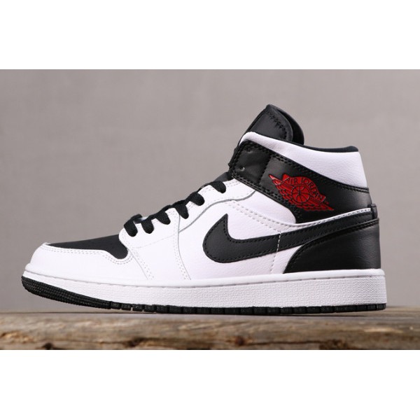 jordan 1 mid reverse black toe