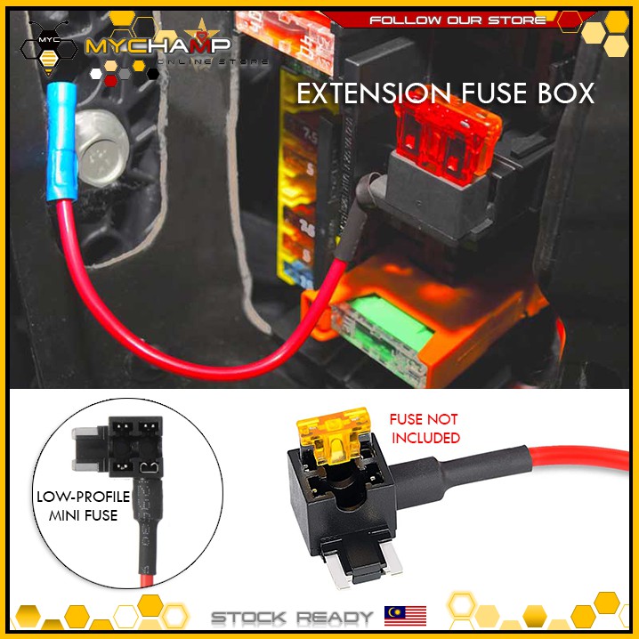 [MYC] Mini Fuse Extension Box 1Pcs Car Lorry Fuse Tap Holder Quick