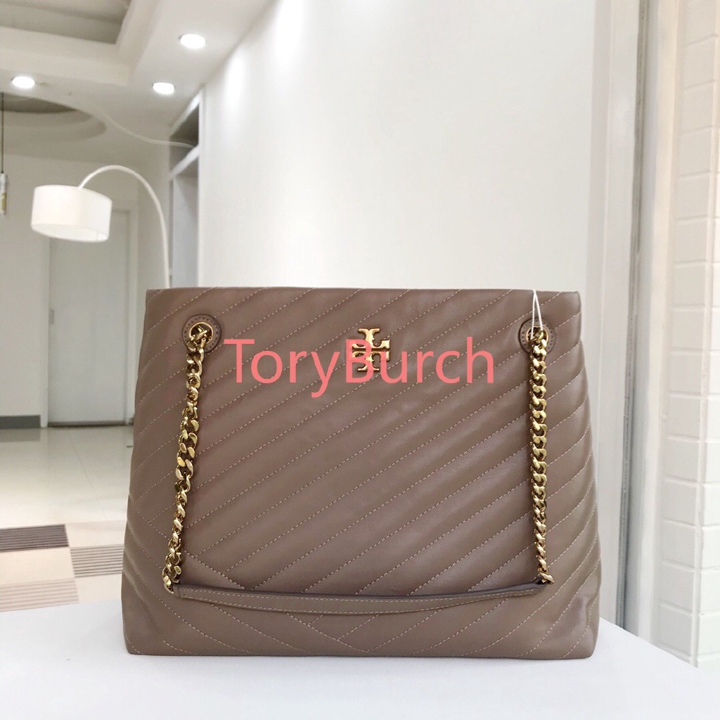 tory burch taupe handbag