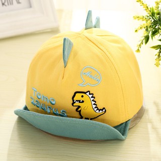 Dinosaur Hat Cap Newborn Baby Boys Were 1 Year Old Children Protection Shade Soft Eaves In The Spring Of Pure Cott Shopee Malaysia - blue and yellow dino hat roblox