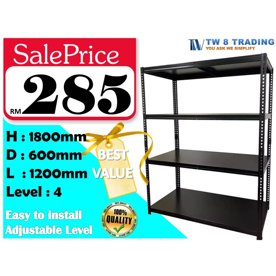 Ready Stock Boltless Rack Rack Besi Storerack Shopee Malaysia