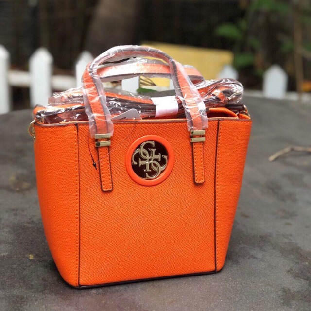 guess bag orange