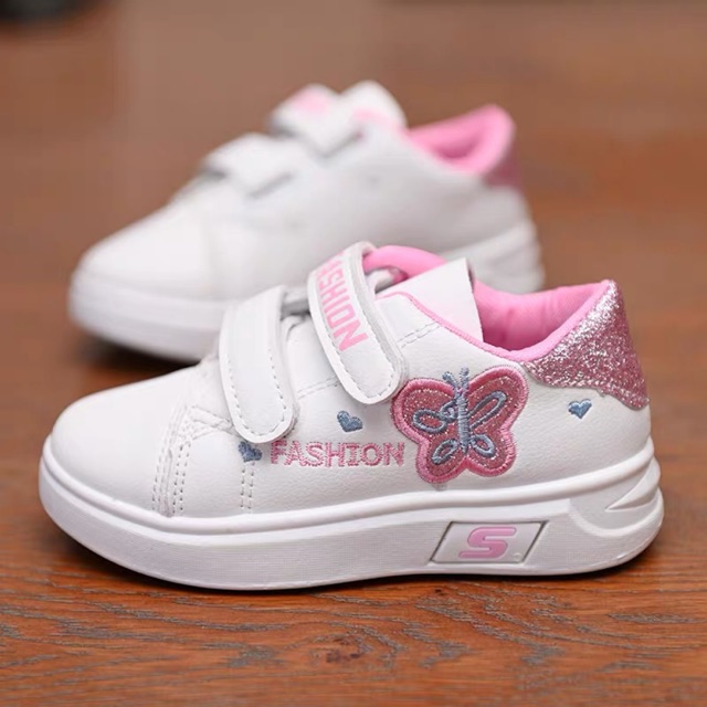 New Kids Butterfly Girls Shoes Shopee Malaysia
