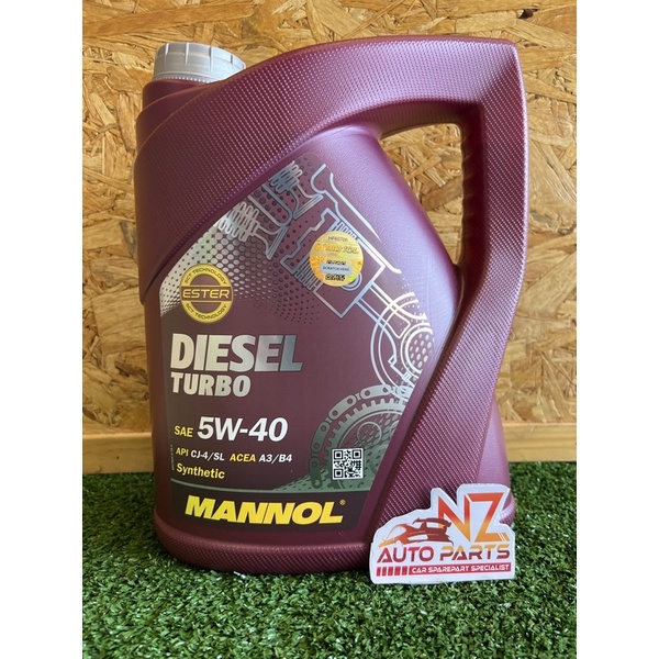 Mannol 5w40 Diesel Turbo fully synthetic (free engine flush) | Shopee ...